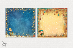 Christmas Elf digital paper, background clipart Product Image 3