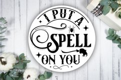 I put a spell on you Round Sign SVG Product Image 2
