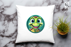 Cute Baby Turtle Cartoon Clipart Sublimation PNG Product Image 3