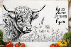 Highland Cow PNG ,Highland Cow Sublimation PNG Design Product Image 3
