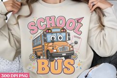 School bus PNG, School Bus Driver Sublimation PNG Product Image 3