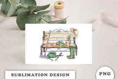 Watercolor Garden sublimation PNG Product Image 3