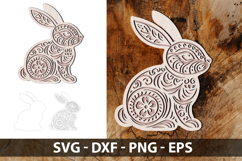 12 Easter Laser Cut SVG Bundle, Easter Round Sign SVG Product Image 7