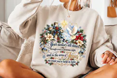 4 Christian Christmas PNG Designs, 4 Nativity Bible Verse PN Product Image 3