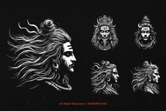 10 Bundle Dark Art Shiva God Hinduism Religion Meditation Product Image 5