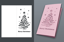 Set of vertical Christmas cards with cut-out covers Product Image 4