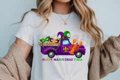 Happy Mardi Gras Y&#039;all Truck PNG, Mardi Gras PNG Design Product Image 3