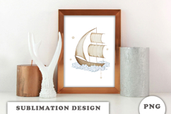 Watercolor Sailboat png Product Image 3