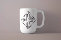Cactus svg, Desert svg, Desert scene svg, png files Product Image 3
