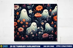 Halloween Tumbler Sublimation Wraps, Tumbler Halloween Product Image 3