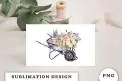Watercolor Garden sublimation PNG Product Image 3