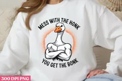 MESS WITH THE HONK, PNG,Funny Goose Sublimation PNG Product Image 3