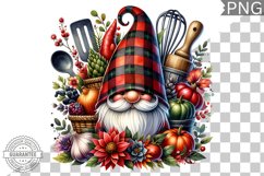 Christmas kitchen Gnome Sublimation - Clipart PNG Design Product Image 1