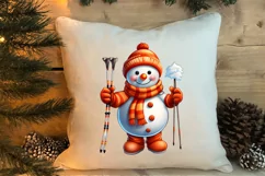 Funny Snowman Sublimation Clipart, Christmas PNG Product Image 3