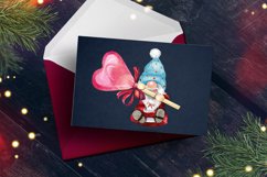 Gnome with a lollipop heart. St. Valentine&#039;s Day. Product Image 3
