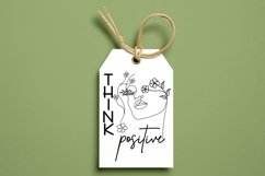 Think Positive SVG PNG, Positive Quotes Design, Be Positive Product Image 3