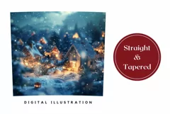 Winter Forest Tumbler Wrap, Christmas Tumbler Design Product Image 3