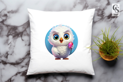 Cute Owl Clipart Sublimation PNG Product Image 3
