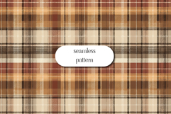 Rustic Tartan Plaid Seamless Pattern in Autumn Colors Product Image 1