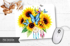 Golden Radiance Mouse Pad PNG Design Product Image 1