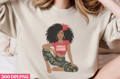 Empowering Black Girl Clipart PNG Product Image 3