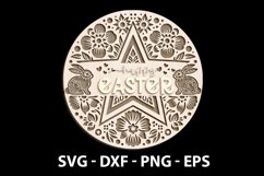 Happy Easter Laser Cut SVG | Easter Laser Cut SVG Product Image 3