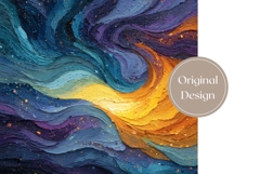 Abstract Tumbler Wrap, Art Tumbler Sublimation Product Image 3