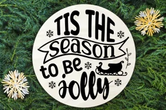 Tis the season to be jolly SVG, Christmas SVG Product Image 3