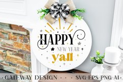 Happy New Year Round Sign Bundle , New Year Svg Bundle Product Image 17