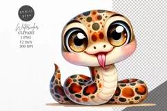 Snake clipart, Animals clipart, Nursery clipart Product Image 1