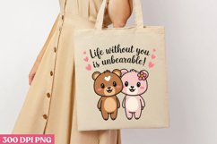 Life without you is PNG, Retro Valentine Sublimation PNG Product Image 3