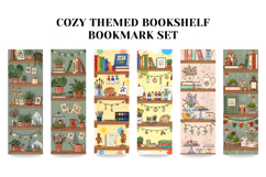 Cozy Cute Bookshelf Bookmark,Pastel Themed Library Set Product Image 3