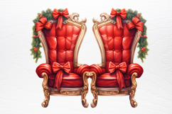 Vintage Christmas Cinema Clipart PNG Product Image 3