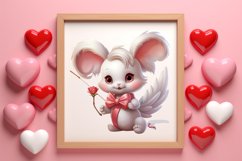 Adorable Animals Cupid Valentine Clipart sublimation Product Image 3