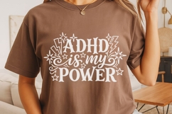 Adhd Is My Power Svg, Mental Health Svg, Adhd Mom Svg. Product Image 4
