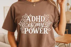 Adhd Is My Power Svg, Mental Health Svg, Adhd Mom Svg. Product Image 4