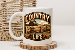 Country Life PNG, Vintage Farmhouse Sublimation Design Product Image 4