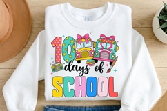 100 Days of School PNG, 100 Days of School Bus PNG, Teacher Product Image 1