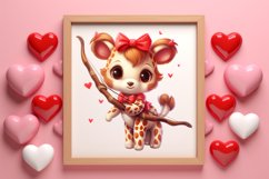 Adorable Animals Cupid Valentine Clipart sublimation Product Image 3