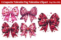 Coquette Valentine Clipart PNG Product Image 1