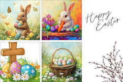 Cartoon Easter Pillow Designs, Spring Pillow PNG Product Image 3