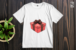 Red Gift Box with Bow Clipart Sublimation PNG Product Image 2