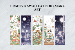 Crafty Kawaii Cat Bookmark Set,Cute Hobbyist Kitty Designs Product Image 3