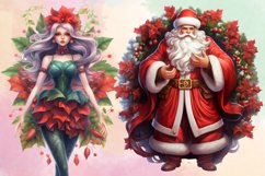 Christmas Fairy Clipart Sublimation, Fairy Christmas Product Image 4