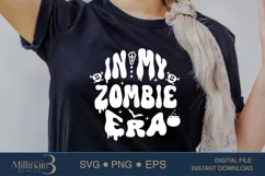 In My Zombie Era SVG PNG Sublimation|Fall Vibes |Halloween Product Image 3