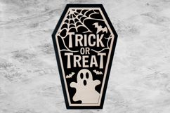 Trick or Treat Coffin Layered SVG Laser Cut File Product Image 3