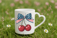 America Cherries USA 4th of July PNG Sublimation Design Product Image 4