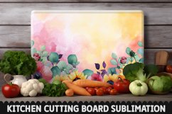 Cutting Board Sublimation Design - Sunflowers Sublimation Product Image 1