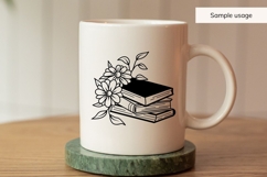 Books And Flowers SVG Product Image 3
