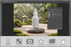 Oil Bottle In Garden Product Image 2